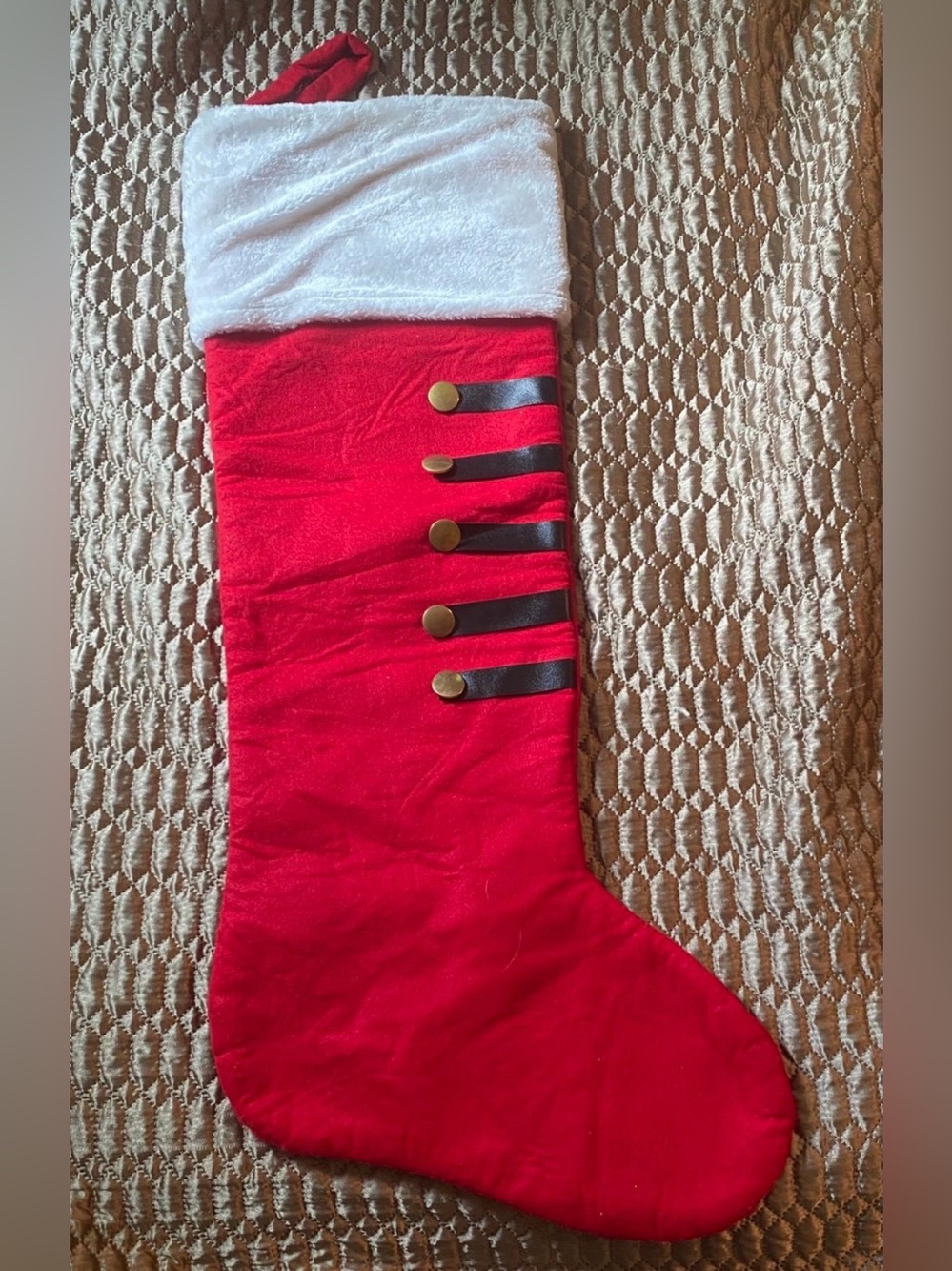 Jumbo 36” Vintage Christmas Stocking – Oversized Classic Holiday Décor